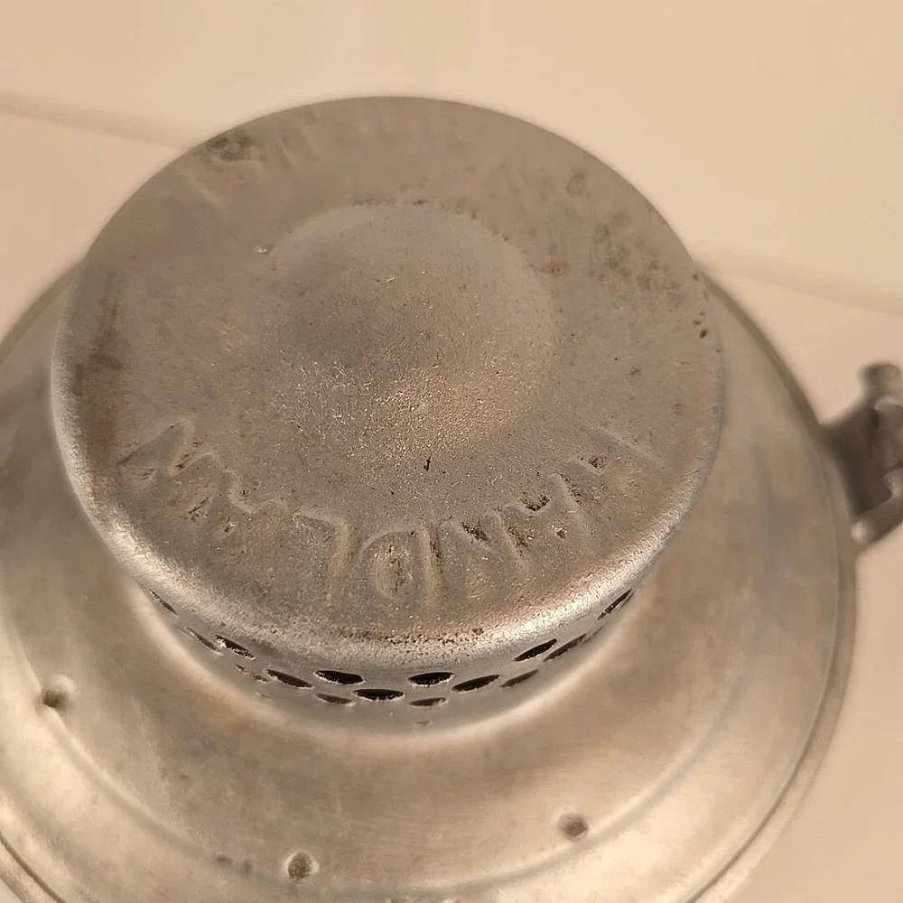 Vintage St Louis Central Railroad Oil Lamp stamped Handlan, St. Louis